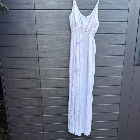 Elegant Pants Romper Spaghetti Strap Light Pink Medium - ALIA BLUE - Open Front - Picture 1 of 4